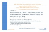 T 5 Tema 5: Actividades de UNSD en el campo de las ... · Actividades de UNSD en el campo de las dí d ld Workshop on IMTS, San José, 1-5 October 2012 estadísticas de comercio internacional