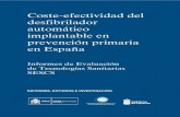 Coste-efectividad del desfibrilador automático implantable ...funcanis.es/wp-content/uploads/2015/09/SESCS-2011_C.E.-DAI_sin.pdf · Coste-efectividad del desfibrilador automático