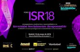 PROGRAMA ISR18 - CSVocento€¦ · un papel relevante en las decisiones de la comunidad inversora. Este año celebramos en España el décimo aniversario de la creación del FTSE4Good