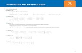 Sistemas de ecuaciones 103 3 - WordPress.com · Sistemas de ecuaciones 103 ACTIVIDADES 1. Página 60 Respuesta abierta. Por ejemplo: 5x 3y – z – 1 Soluciones: 1) x 2, y 1, z 8