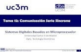 Tema 12: Comunicación Serie Síncrona · 2019. 8. 8. · Tema 12: Comunicación Serie Síncrona Sistemas Digitales Basados en Microprocesador Universidad Carlos III de Madrid Dpto.