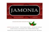 CATALOGO DE NAVIDAD 2014 JAMONIA · 2015. 6. 16. · “JAMONIA” Artesanos del cerdo ibérico especialistas en la elaboración y venta de PRODUCTOS IBÉRICOS y LOTES DE NAVIDAD.