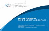 Tema: SÍLABOS PSICOLOGÍA SOCIAL IIrepositorio.uce.edu.ec/archivos/wpcacoango/FILOSOFIA WEB/CARRE… · 1.13. perÍodo acadÉmico: 2019 -2019 1.14. prerrequisitos asignaturas: psicologÍa