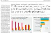 politicaspublicas.uc.cl · Encuesta Nacional Bicentenario Universidad CatóIica-Adimark: Chilenos sienten preocupación por los conflictos, pero confían en que se puede progresar