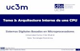 Tema 3: Arquitectura Interna de una CPU€¦ · Tema 3: Arquitectura Interna de una CPU Sistemas Digitales Basados en Microprocesadores Universidad Carlos III de Madrid Dpto. Tecnología