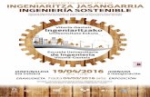 INGENIARITZA INGENIERÍA SOSTENIBLESoste… · Objetivos y retos en Ingeniería Sostenible de la Escuela Universitaria de Ingeniería de Vitoria-Gasteiz y UPV/EHU. 12:00 - 12:30 La