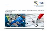 Proposals for a further expansion of day surgery in ... · 2017 kce r eport 282s health services research proposals for a further expansion of day surgery in belgium supplement 2