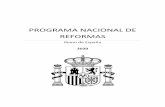PROGRAMA NACIONAL DE REFORMAS...2020/04/30  · 2 El Programa Nacional de Reformas se elabora anualmente en el marco del Semestre Europeo, procedimiento comunitario de supervisión