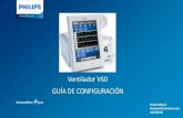 Ventilador V60 GUÍA DE CONFIGURACIÓN · 2020. 4. 8. · Mensaje informativo Requires exhalation port test Port: PEV. Parámetros numéricos ... FRECUENCIA VOLUMEN TIDAL VOLUMEN
