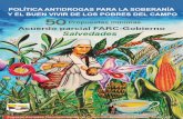 POLÍTICA ANTI-DROGA€¦ · Protecciones especiales a los productores de hoja de coca y consumidores de drogas ilícitas CAPÍTULO SEGUNDO Condiciones estructurales para la superación