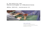 e-Archivos de Ginecologia y Obstetricia Año 2012, número 2. · e-Archivos de Ginecologia y Obstetricia Año 2012, número 2. ISSN: 1697-1914 Fundación Hospital Alcorcón Fundació
