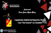 L Liquidación Judicial del Deportivo Pereira Caso “Sui ... · Acolfutpro, alega incumplimiento/fracaso de la restructuración/se decreta apertura a la Liquidación Judicial (08/06/2013)