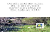 Dades estadístiques de la producció agrària ecològica Illes ...cbpae.org/files/EAE_2013.pdfEcològica (CBPAE) ha assolit la xifra de 702 operadors per al conjunt de les Illes Balears
