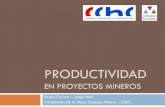 PRODUCTIVIDAD - Consejo Minero · 2019. 4. 17. · Diagnóstico inicial ... Base line P1 P2 Workable time morning P3 P4 Workable time afternoon P5 Línea base estimada de un día