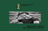 Agosto 2019 112 Aniversario - COPLUMU · 112 ANIVERSARIO, EN EL TEATRO MUNICIPAL Jueves 22 a horas 20:00 Teatro Municipal “Alberto Saavedra Pérez” PRIMERA PARTE: ENSAMBLES DE