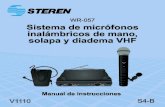 WR-057 - Electrónica Steren México...WR-057 Gracias por la compra de este producto Steren. Este manual contiene todas las funciones de operación y solución de problemas necesarias