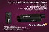 Levenhuk Wise Monoculars · Инструкция по эксплуатации ... Prism material BaK-4 BK7 BK7 Optics coating Multi-coated Multi-coated Multi-coated Resolution threshold