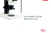 Leica LED2000 / LED2500 Manual del usuario...Regulación de la iluminación 20 Niveles de iluminación y brillo 21 Niveles de iluminación y brillo (continuación) 23 La altura correcta