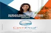 Objetivos - escuela.certiorange.com · Objetivos Alcance, propósito, términos y definiciones claves para Scrum Product Owner Professional Certificate (SPOPC) y cómo puede ser utilizado.