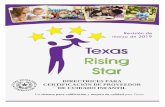 Revisión de marzo de 2019 - Texas Rising Star€¦ · El HB 376 exigía que el grupo de trabajo presentara recomendaciones que propusieran cambios al TRS para mayo de 2014, además