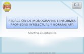 REDACCIÓN DE MONOGRAFIAS E INFORMES PROPIEDAD … · Revista Latinoamericana de investigación en Matemática Educativa, 8,2. •Recuperado el 3 de febrero de 2006 de base de datos