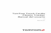 TomTom Touch Cardio Fitness Tracker · 5 Acerca de la pulsera de actividad 1. Fijación de la correa: inserte las dos clavijas en la correa para asegurarse de que la TomTom Touch