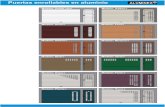 Puertas enrollables en aluminio R - Portore · 2018. 2. 1. · Puertas enrollables en aluminio ALUMINEX R. Title: Lista de precios puertas ALUM... Author: S1 Created Date: 10/21/2012
