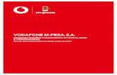 VODAFONE M-PESA, S.A....1. Introdução Revimos a anexa demonstração condensada da posição financeira da Vodafone M-Pesa, S.A. (“a Empresa”) em 30 de Junho de 2019, as demonstrações