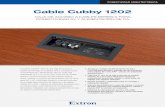 Extron - Cable Cubby 1202...GENERAL. Fuente de alimentación (opcional) Módulo de CA para EE.UU. 125 V CA, 50-60 Hz, 12 A máx. total ... tablets y ultrabooks en entornos de presentación