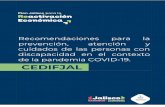 Recomendaciones para la prevención, atención y cuidados de ...€¦ · Recomendaciones para la prevención, atención y cuidados de las personas con discapacidad en el contexto