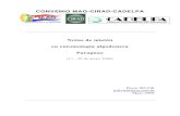 Notas de misión en entomología algodonera Paraguayagritrop.cirad.fr/545701/1/document_545701.pdf · UNA/FCA, Gloria Ovelar y Ubaldo Britos, quien aceptaron organizar y participar