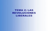 TEMA 2: LAS REVOLUCIONES LIBERALES · TEMA 2: LAS REVOLUCIONES ... EE.UU (1774-1783) fue el primer ejemplo de revolución liberal o burguesa (el primer ejemplo práctico de los ideales