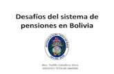 El sistema de pensiones de Boliv - CILEA - Comité de ... Seminario Sta Cruz/5... · Fuentes de financiamiento de la Pensión Solidaria La Fracción Solidaria tiene las siguientes