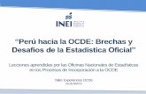 Perú hacia la OCDE: Brechas y - Instituto Nacional de ......“Perú hacia la OCDE: Brechas y Desafíos de la Estadística Oficial” Lecciones aprendidas por las Oficinas Nacionales