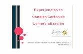 Experiencias en Canales Cortos de Comercialización...La Ortiga, en el Grupo de Soberanía Alimentaria y Género Almocafre, en Córdoba Solidaria Banca ética Fiare y Coop57, etc.