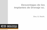 Presentación de PowerPointDesventajas Implantes de Drenaje . 5. Margen de maniobra estrecho 10 20 15 6 5FU MMC Implantes