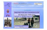 PROYECTOS DE COOPERACIÓN EN BOLIVIA-2009-2010€¦ · Curso sobre cooperación universitaria al desarrollo Cátedra UBU-CajadeBurgos DE COOPERACIÓN UNIVERSITARIA AL DESARROLLO 20