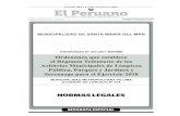 Ordenanza que establece el Régimen Tributario de los ......El Peruano / Domingo 31 de diciembre de 2017 NORMAS LEGALES 3 ORDENANZA MUNICIPAL Nº 253-2017-MDSMM Santa María del Mar,