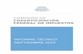 INFORME TÉCNICO SEPTIEMBRE 2019 - Senado · resultado concreto de la aplicación de las diversas normas impositivas vigentes respecto a la recaudación tributaria y su distribución