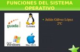 FUNCIONES DEL SISTEMA OPERATIVO · ¿Qué es un sistema operativo? Un sistema operativo (SO) es un programa o conjunto de programas que en un sistema informático gestiona los recursos