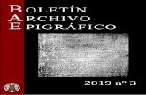 Desarrollo histórico del Epiro - Archivo Epigráfico de ...€¦ · Un ejemplo de epigrafía rupestre funeraria del siglo XIX en la sierra de Crevillent (Alicante): La inscripción