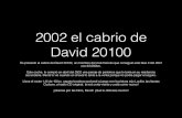 2002 el cabrio de David 20100 - 306cabriolet.weebly.com306cabriolet.weebly.com/.../2002_david_20100.pdf · David 20100 Os presento el cabrio de David 20100, un miembro del club francés