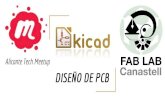 DISEÑO DE PCB - Alicante Tech Meetup · 2016. 12. 12. · KiCAD EDA About KiCAD KiCad is an open source software suite for Electronic Design Automation (EDA). The programs handle