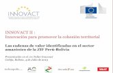 INNOVACT II : Innovación para promover la cohesión territorial...2. Impacto actual en la economía de la zona fronteriza 20 11 6 10 3. Existencia de condiciones locales propicias.