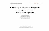 Obligacions legals en gosseres municipals · posteriorment, fent una comparació de certs apartats de la legislació de diferents comunitats autònomes espanyoles. En l’apartat