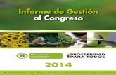 Informe de Gestión al Congreso - minambiente.gov.co€¦ · Informe al Congreso de la República 2013-2014 / Comp.: Ortiz Vesga, María Isabel Bogotá, D.C.: Colombia. Ministerio