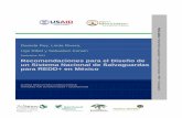 Septiembre, 2013 Recomendaciones para el Diseño de un ... · para REDD+ en México ... reducir las emisiones derivadas de la deforestación y la degradación forestal en los países