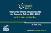 Propuestas para la transformación del Sudoeste Ibérico ......DEL SUDOESTE IBÉRICO. HORIZONTE 2020/26 ESPAÑA Talavera de la Reina- Madrid Mérida- Puertollano Mérida- Zafra Cáceres-