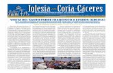 Iglesia en Coria-Cáceres · 2016. 4. 21. · queremos contribuir a que los emigran - tes, los refugiados y los demandantes de asilo se vean acogidos con digni-dad en Europa» (Charta
