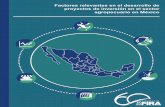 Factores relevantes en el desarrollo de proyectos de ...€¦ · Factores relevantes en el desarrollo de proyectos de inversión en el sector agropecuario en México. 4 ... (Especialista